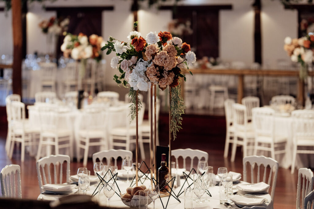 Details shots at reception before guest arrival