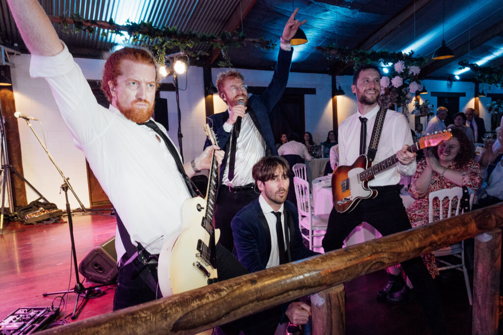 Live band playing at Sydney wedding reception
